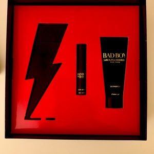 Bad Boy perfume set by Carolina Herrera. Brand New.